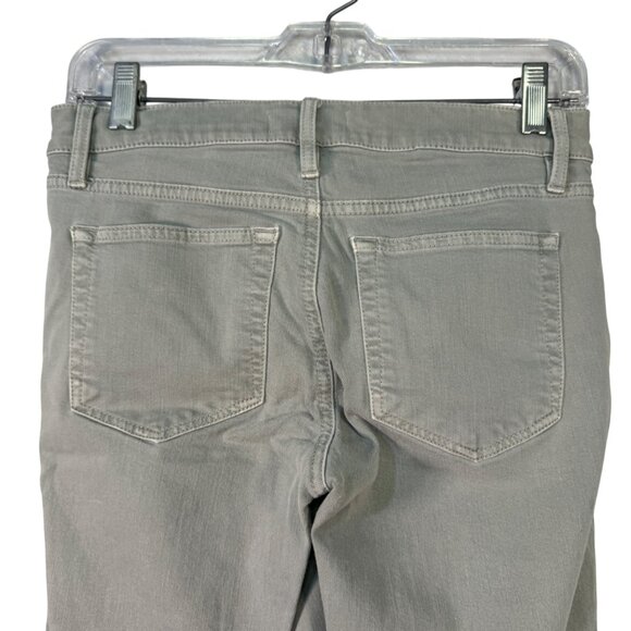 Loft Womens Modern Skinny Crop Jeans 24 00 Gray Cotton Mid-Rise Frayed Hem Denim - Picture 4 of 7